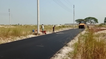 actil bd road construction using foam concrete after